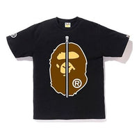 A Bathing Ape Head Round Neck Short Sleeve Tee 'Black' BAPE-SS18-117