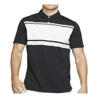 قميص بولو NikeDRI-FIT PLAYER مخطط بأكمام قصيرة للجولف باللون الأسود BV0471-010