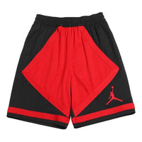 شورت رياضي Air Jordan Dri-Fit Flying Man Logo Splicing أحمر/أسود CZ2507-010
