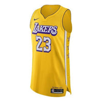 قميص نايكي NBA City Limited AU Player Edition 2019-2020 Los Angeles Lakers LeBron James Yellow AV4583-728