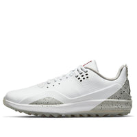 حذاء Air Jordan ADG 3 Golf باللون الأبيض والرمادي التقني CW7242-100