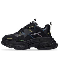 حذاء Balenciaga Triple S Allover Logo 'Black Multi' 536737W2FA81083