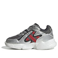 (TD) adidas Yung-96 Chasm EL I رمادي/أحمر EE9306