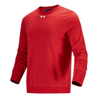 بلوفر رجالي رياضي رياضي للتدريب من Under Armour، محبوك، برقبة دائرية، أحمر، 21600301-600