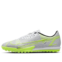حذاء Nike 14 Mercurial Superfly 8 TF Turf باللون الرمادي والأخضر النيون CV0978-107