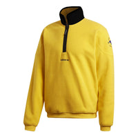 adidas originals Adv Archive Hz Retro Half Zipper Sports Sleeves Yellow GD5583
