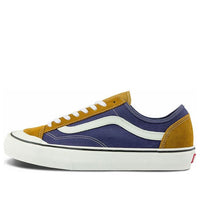 حذاء تزلج كاجوال منخفض الرقبة من Vans Style 36 بألوان متباينة للجنسين، أزرق داكن، أصفر، VN0A5HYRA0S