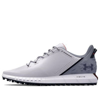 حذاء جولف بدون مسامير من Under Armour HOVR Drive باللون الأبيض والرمادي 3025071-100