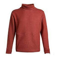 بلوفر رجالي من Nike Dri-Fit بلون سادة وياقة عالية وأكمام طويلة باللون الأحمر CU6256-689