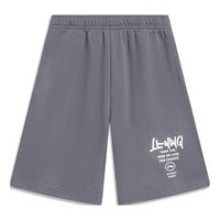 شورت Li-Ning Anything Is Possible Graphic Straight Shorts "رمادي" AKST593-6