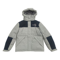 New Balance Windproof Hooded Down Jacket Asia Sizing 'Grey Black' AMJ24377-PAA