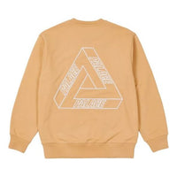 PALACE Outliner Mit Desigher Crew Sand Back Triangle Printing Round Neck Unisex Yellow P20CS144