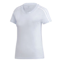 (WMNS) adidas E 3S SLIM TEE Sports Stylish Short Sleeve Light Blue GD3036
