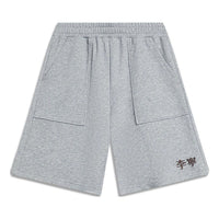 Li-Ning Embroidered Logo Shorts 'Light Grey' AKST759-3