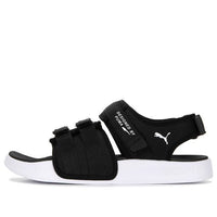 صندل PUMA Leadcat City باللونين الأسود والأبيض 389079-01