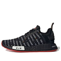 (GS) adidas NMD_R1 'أسود أبيض أصفر' EH3200