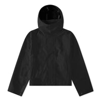 جاكيت Nike x MMW Crossover بلون سادة وسحاب كاجوال وغطاء رأس أسود DD9429-010