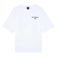 New Balance Logo Print T-Shirt 'White Black' AMT22353-WT