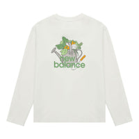 New Balance Logo Graphic Print Top 'White Green' AMT31329-CIC