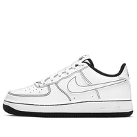 (GS) Nike Air Force 1 '07 Low 'Contrast Stitch - White Black' CW1575-104
