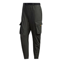 بنطلون adidas Th Pnt Cargo Pocket Woven Bundle Feet Casual Long Pants بني GM4436