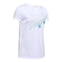 (WMNS) قميص تدريب رياضي بأكمام قصيرة من ماركة Under Armour باللون الأبيض 1355647-100