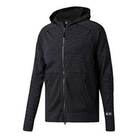 جاكيت رياضي كاجوال بغطاء رأس من adidas x Reigning Champ Crossover ZNE Champion باللون الأسود BR5205