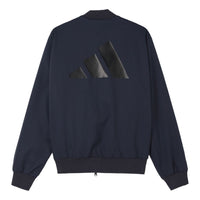 جاكيت adidas Fi Woven Bomb Logo باللون الأزرق البحري GP0977