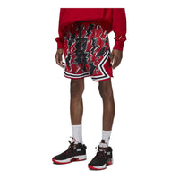 Men's Air Jordan Dri-FIT Sport BC Graffiti Printing Logo Sports Shorts Black Red DQ7334-687