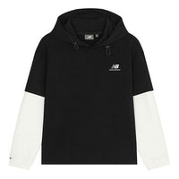 New Balance Logo Hoodie Asia Sizing 'Black White' 5CC39543-BK