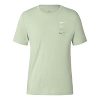 Nike Logo Printing Short Sleeve Green DC2716-330