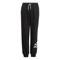 (GS) adidas Essentials French Terry Pants Asia Sizing 'Black White' GN4033
