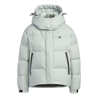 (WMNS) adidas Puffy Down Jacket 'Teal' IW0774