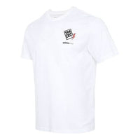 adidas neo Logo Printing Sports Short Sleeve White GP4810