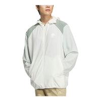 adidas Woven UPF Colorblocked Jacket Asia Sizing 'White Teal' JJ1304