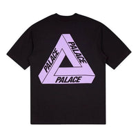 PALACE Tri-To-Help Limited Purple Triangle Short Sleeve Unisex Purple P18TS232