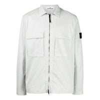 STONE ISLAND Compass Zipped Shirt 'White' 771511710-V0061