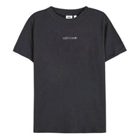 adidas originals Embroidered LOGO Short Sleeve Gray GL6147