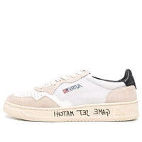 (WMNS) AUTRY Medalist Low Fabric and Suede 'White Black and Beige' AULW-DW02