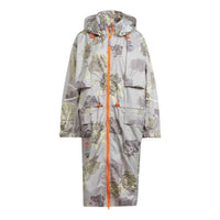 (WMNS) adidas By Stella McCartney Sportswear Long Parka Asia Sizing 'Grey Orange' IN3635
