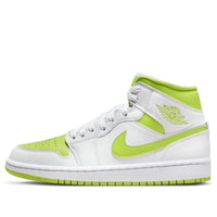(WMNS) حذاء Air Jordan 1 Mid "White Lime" BQ6472-131