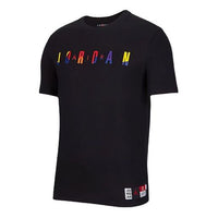 حذاء رياضي كاجوال من Air Jordan برقبة دائرية وأكمام قصيرة باللون الأسود DA6768-010