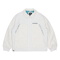 Converse New Year Series Logo Printing Lapel Sports Jacket Creamy White 10024149-A01