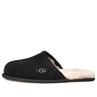 شبشب UGG Scuff Slipper مبطن بالصوف أسود اللون 1101111-BLK