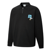 PUMA Trend Graphic Logo Sweatshirt 'Black' 536075-01