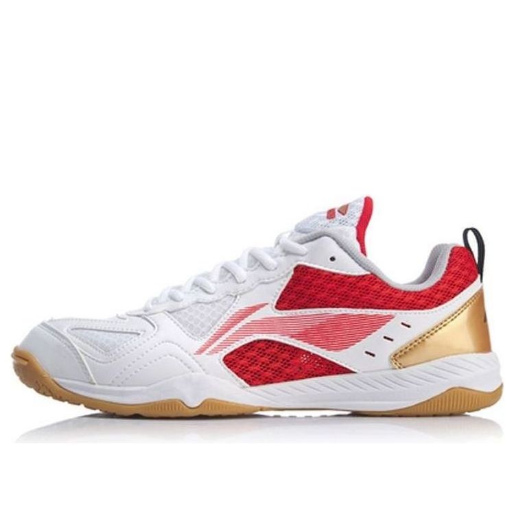 حذاء تنس الطاولة Li-Ning Ma Long Signature "أحمر وأبيض" APTP001-2