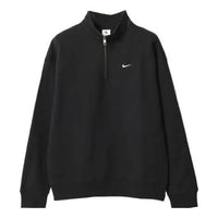 Nike Solo Swoosh 1/4 Zip Top Asia Sizing 'Black' DQ5210-010