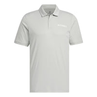 adidas Terrex Logo Polo Shirts 'Grey' IC4415