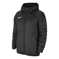 Men's Nike Solid Color Logo Casual Hooded Jacket Black CW6157-010