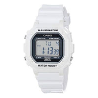 Casio Retro Stylish Digital Cube Watch 'Black White' W-215H-1AJH&-F-108WHC-7ACF